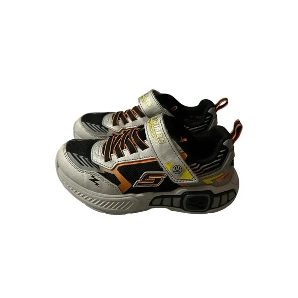 Skechers Boys Light Storm‎ Sneakers Black and Grey Size 13 - Picture 5 of 8